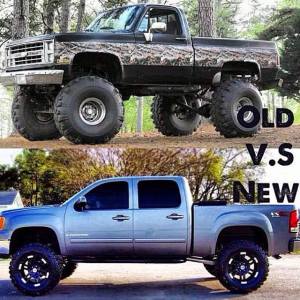 old and new chevy